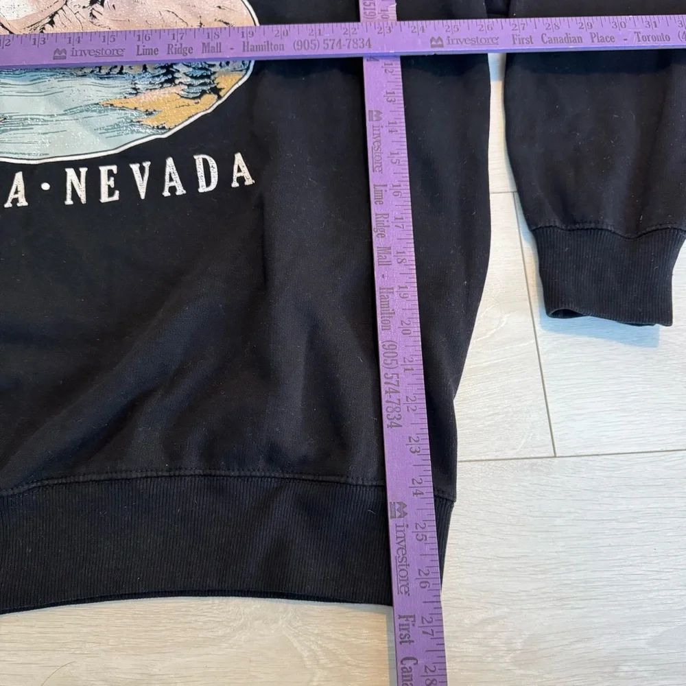 Ardene Lake Tahoe Crewneck Oversized Sweatshirt 80s Retro Vibe - Picture 3 of 6